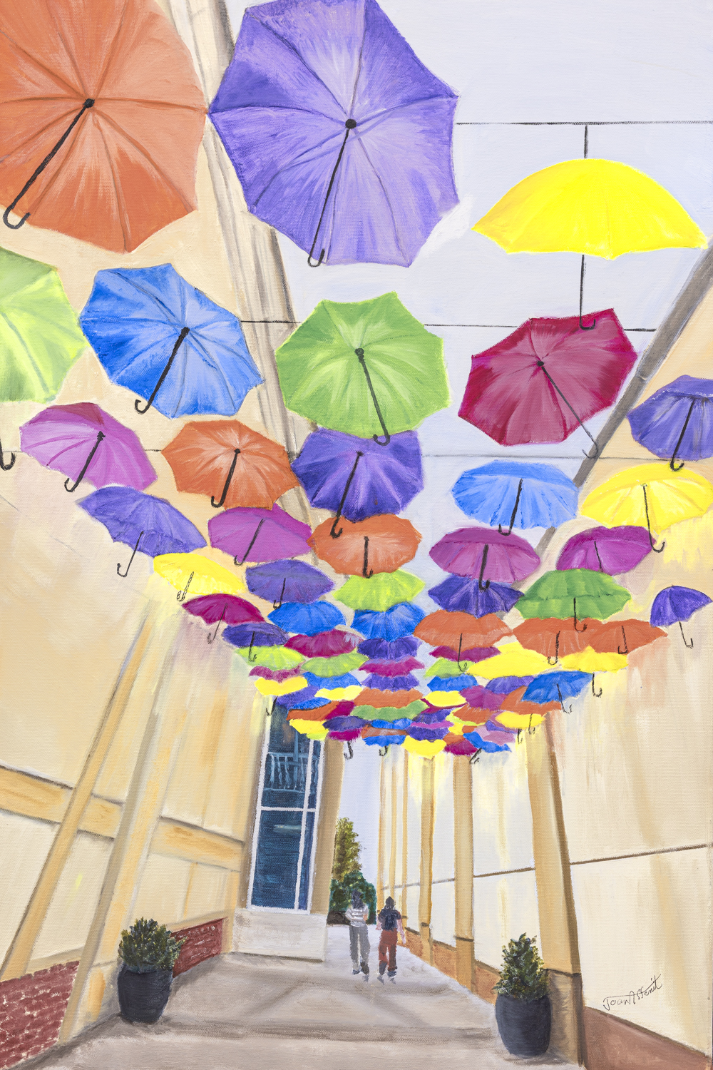 Parasol Parade, Print by Joan Affenit