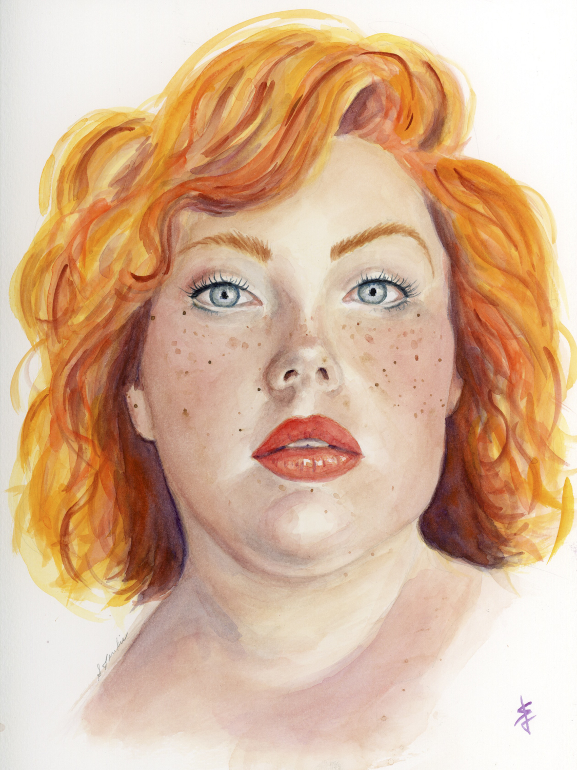 Wistful - 9x12 inches Print by Stacy Jenkins