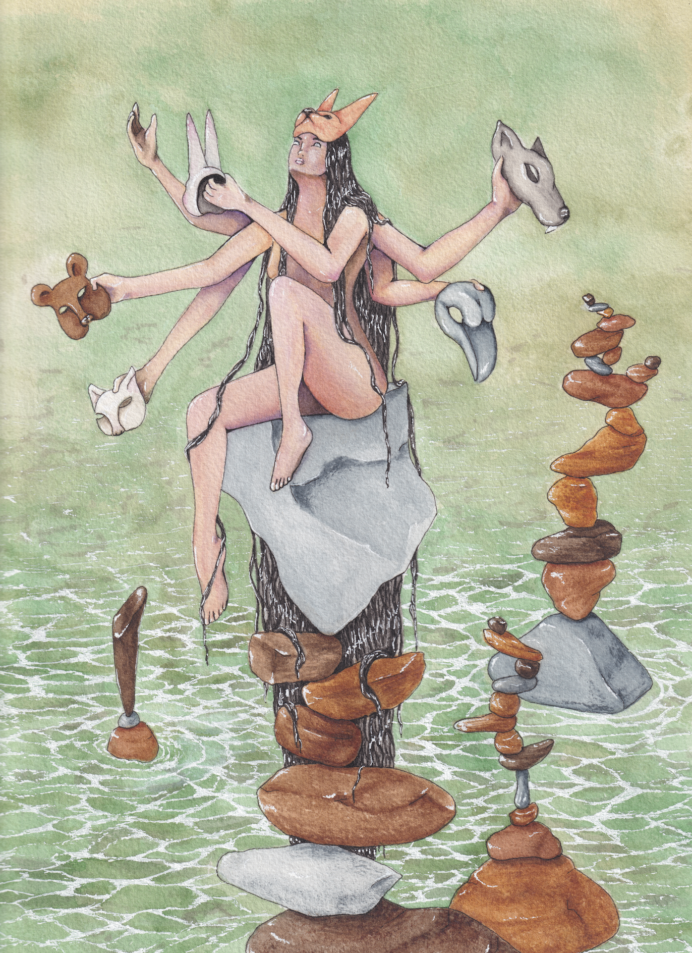 Equipoise - 8x11 inches print by Stephenie Anderson