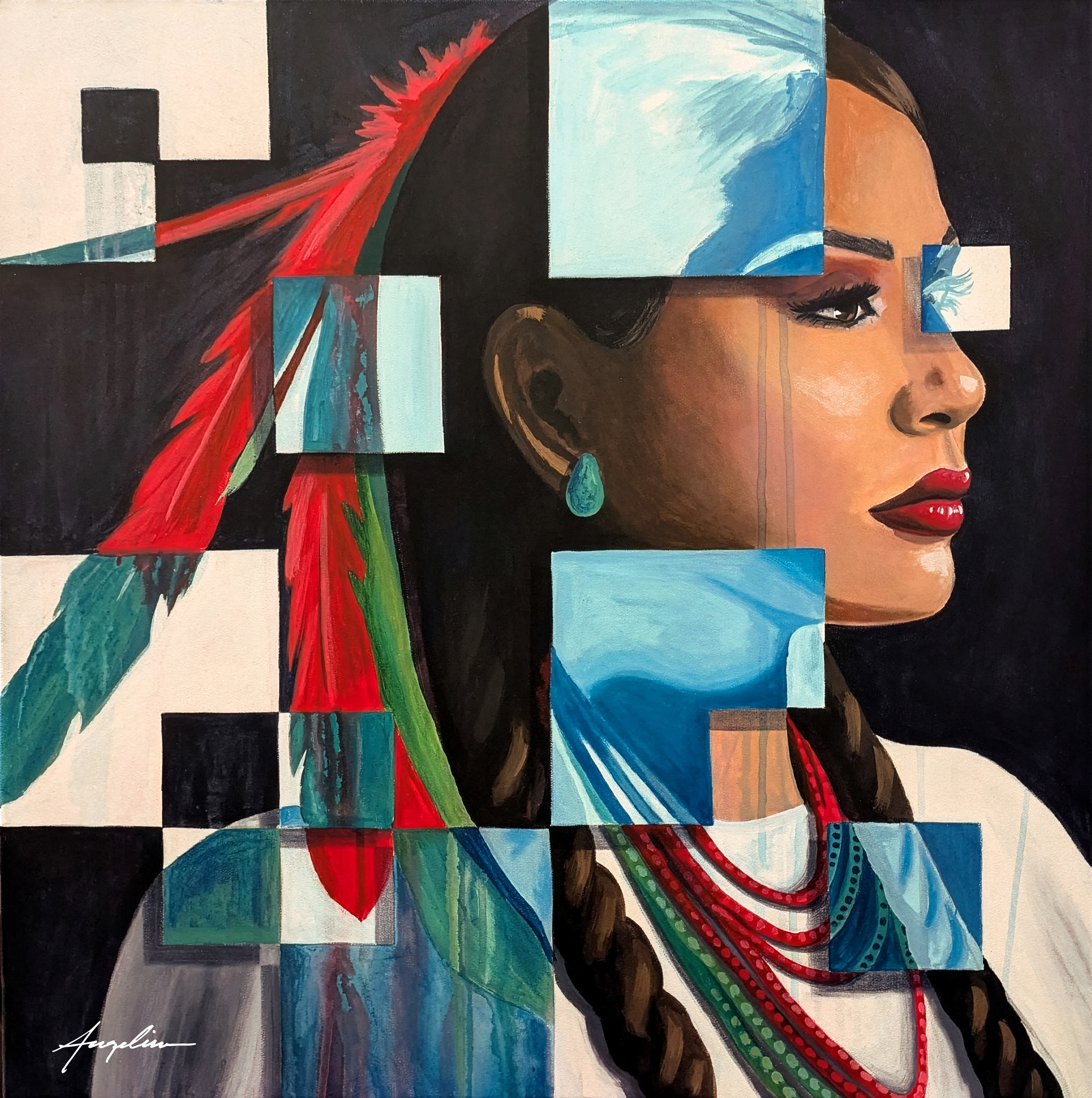Tessera Series I: Native American - Print by Angeline Collier