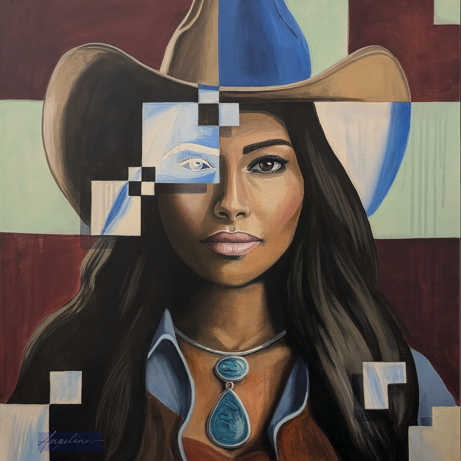 Tessera Series V: Texaco - Print by Angeline Collier