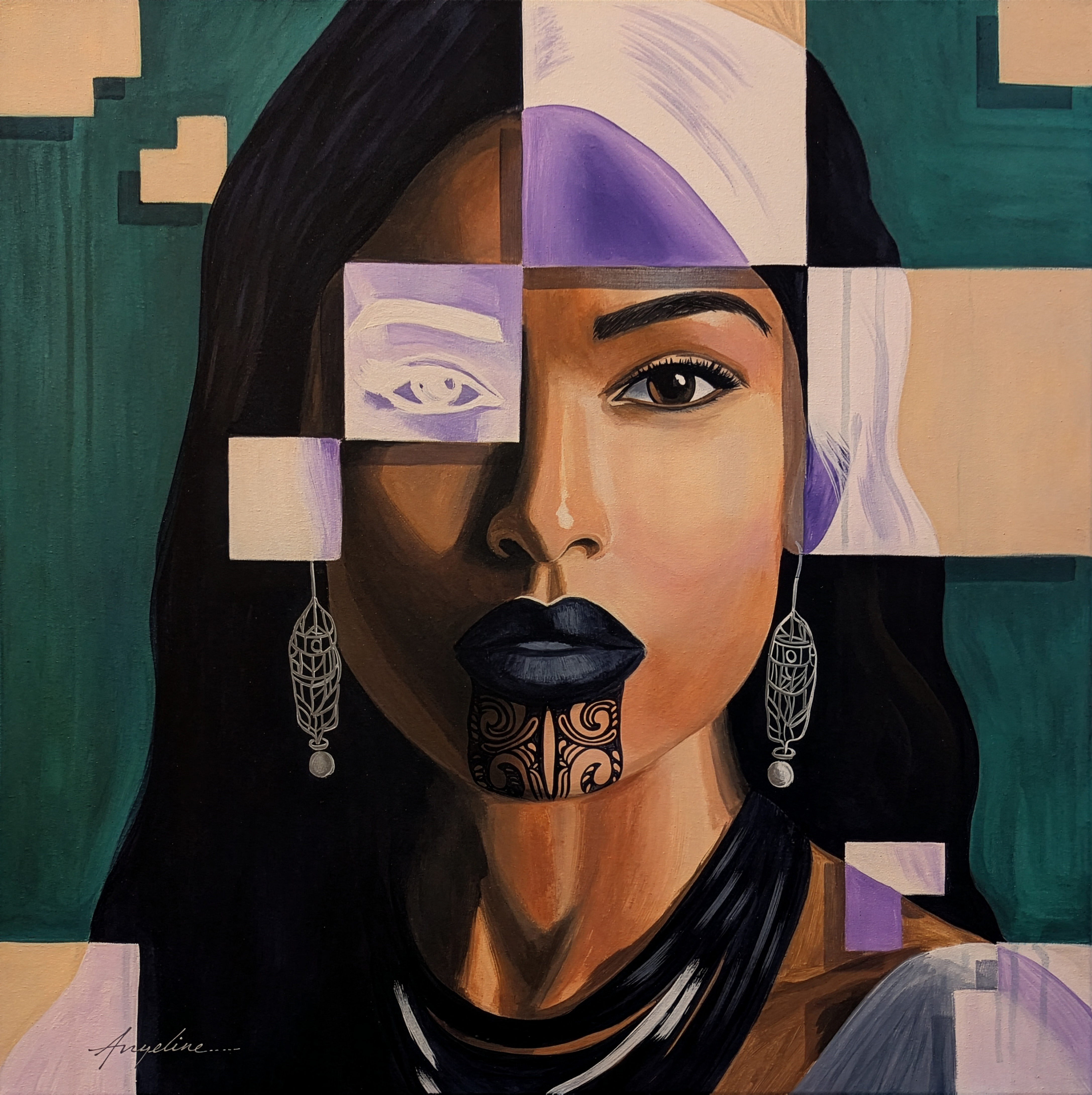 Tessera Series X: Maori - Print by Angeline Collier