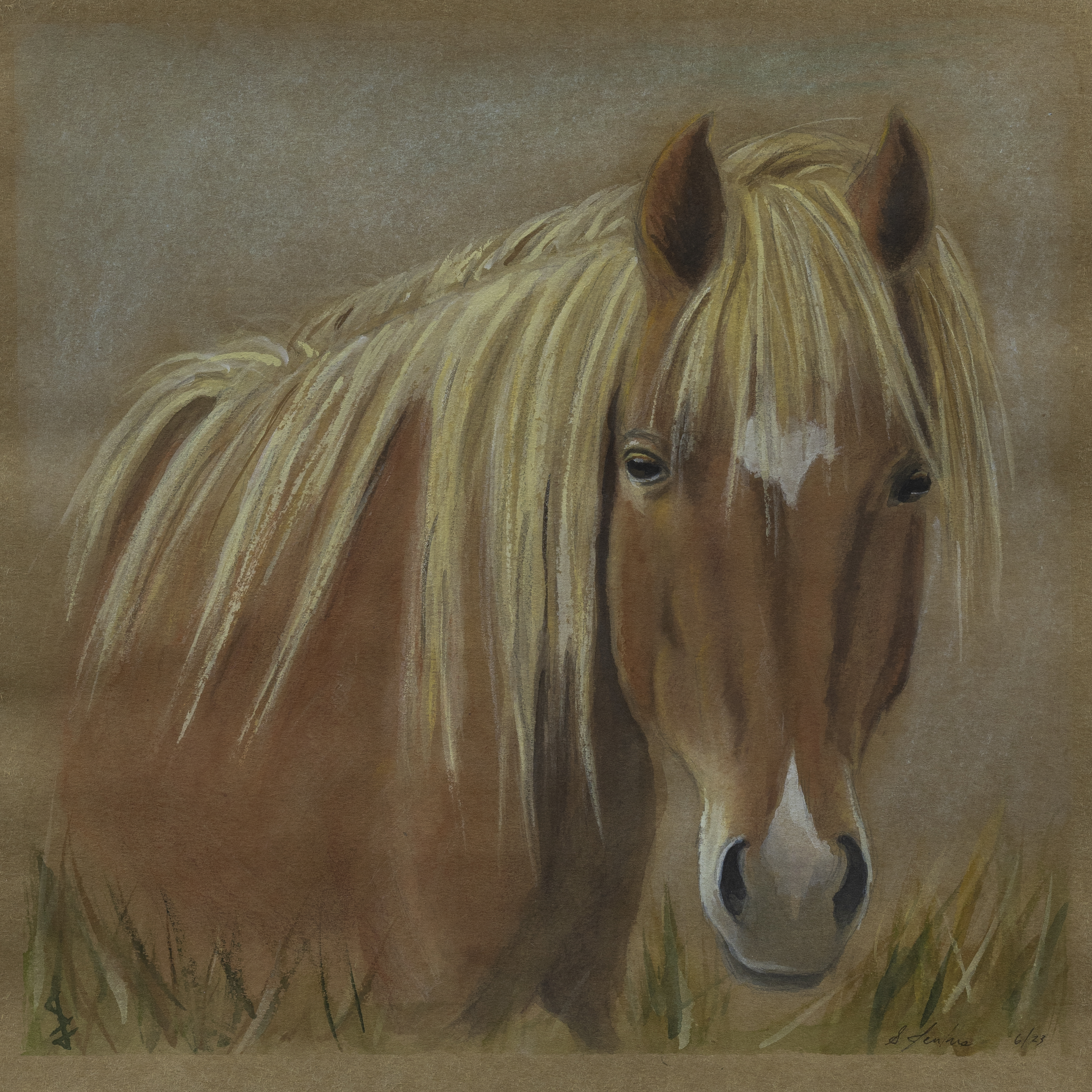 Grazing - 12 x 12 print by Stacy Jenkins