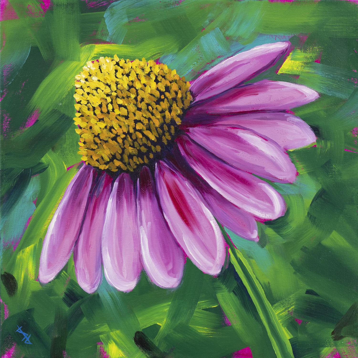 Coneflower Splendor - 14x14 print by Stacy Jenkins