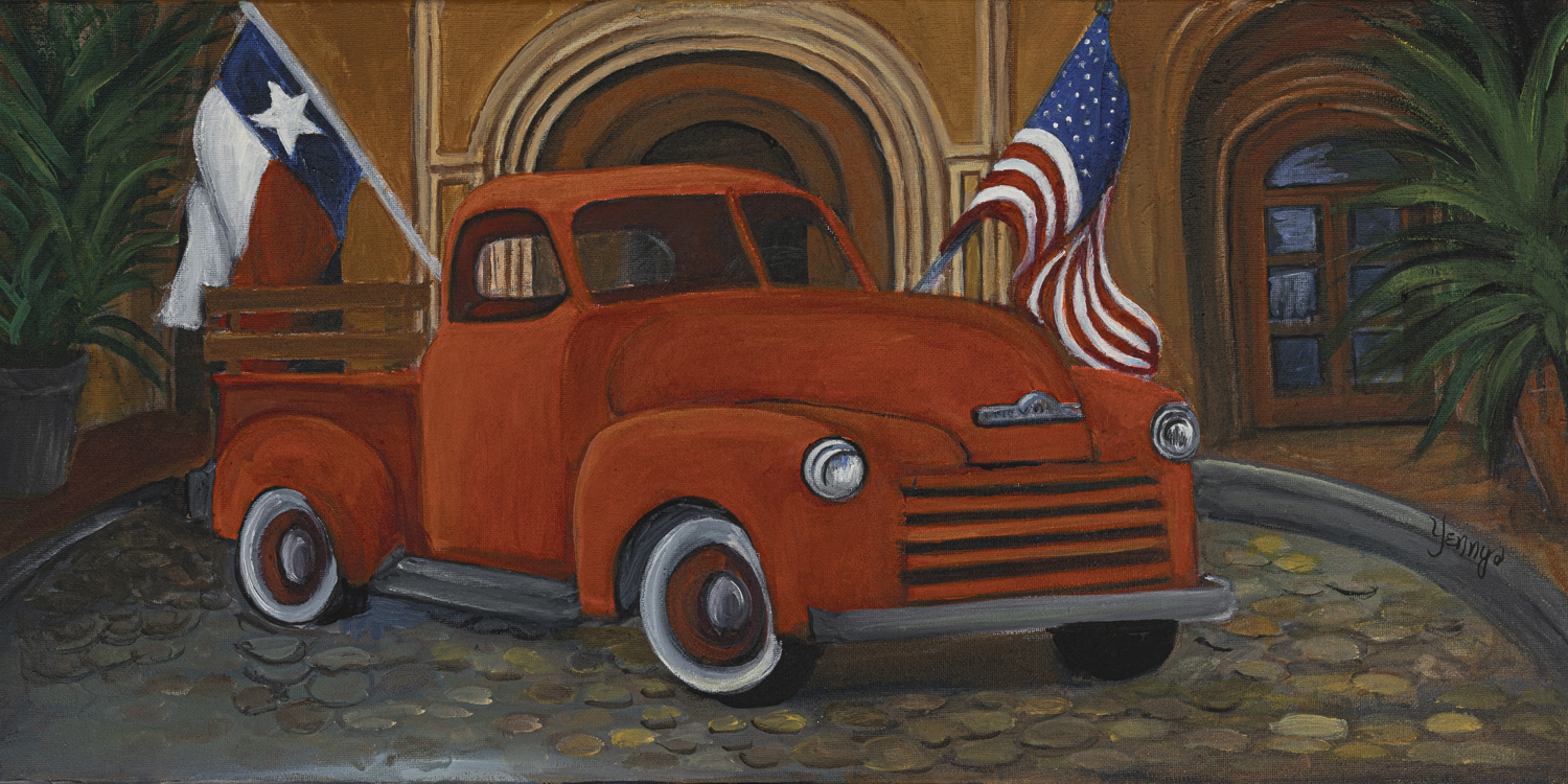 Texas Proud 24x12 inches Print by Yenny (Jenny Archbold)