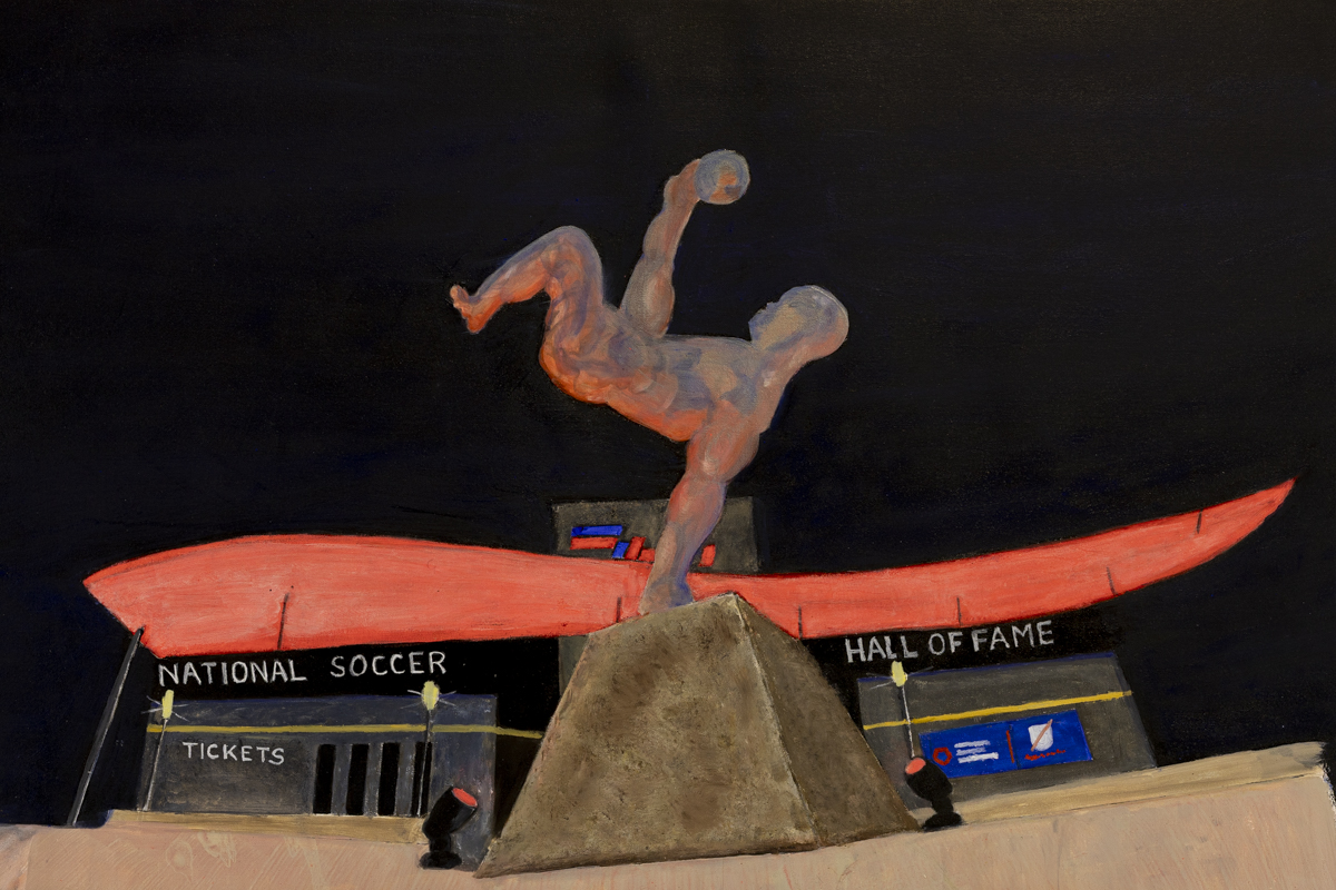 Sports City's Skyward Kick - Print by Joan Affenit